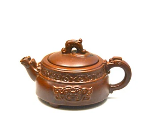 Feine chinesische geformte Drachenkörper Yixing Zisha lila Ton Keramik Teekanne mit Markierung - Bild 1 von 7