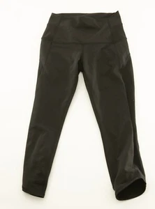 Lululemon Leggings Donna 6 Nero Pantaloni Sportivi Allenamento Palestra Yoga - Foto 1 di 5