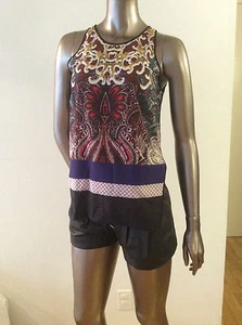 Neu mit Etikett Clover Canyon Kozack Paisley Top Bluse ärmellos Größe S und M - $ 212 - Bild 1 von 4