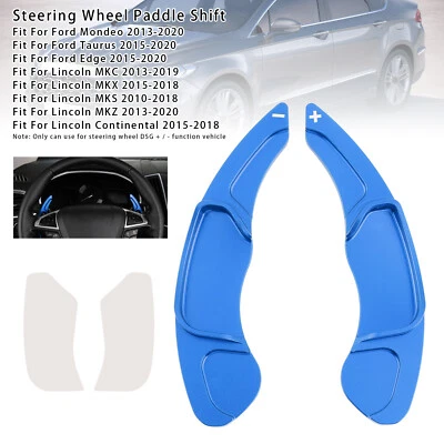 Steering Wheel Paddle Shifter For Lincoln MKZ MKC MKX 2010-2019 Aluminium Blue Foto 1 de 4
