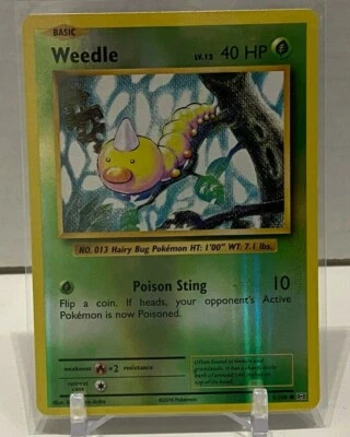 Pokémon - XY Evolutions - Weedle 5/108 Reverse Holo NM - Image 1 of 2