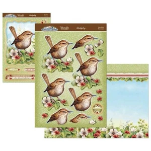 Hunkydory Wee Wren Deco Large Decoupage Kit ed Beautiful Birds - Picture 1 of 1