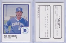 Joe Beckwith 1986 ProCards Syracuse Chiefs Card Grade NMMT