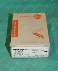 Interruptor sensor de proximidad inductivo Efector IFM, II0296, IIA2010-BBOA/SL/LS-100AK - Imagen 1 de 3