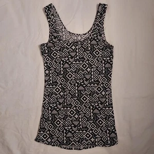 Camiseta sin mangas para mujer sin límites talla S (3-5) negra con patrón - Imagen 1 de 7