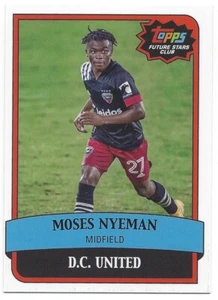 2021 Topps Future Stars Club September #5 Moses Nyeman D.C. United - Picture 1 of 2