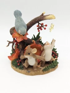 Fitz & Floyd Charming Tails 89/345 Together We'll Find Our Way Stern Mäuse Vogel - Bild 1 von 6