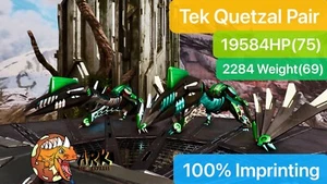 Par de Quetzal Ark Survival Ascended Pve Tek, Peso 2284, 100% Impresión - Imagen 1 de 2