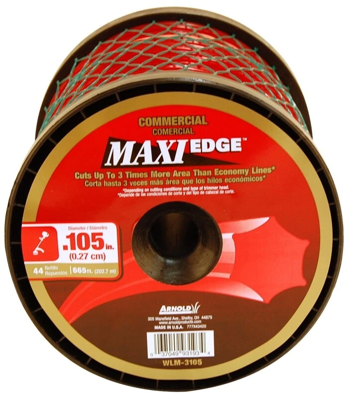 .105X665FT MAXI EDGE RED WEED EATER TRIMMER LINE WEED WACKER WLM-3105 9633249 - Image 1 of 1