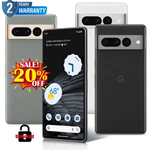 New Google Pixel 7 Pro 128GB/512GB Factory Unlocked GSM+CDMA with Telephoto Lens - Picture 1 of 14