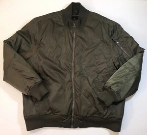 Structure Mens Bomber Quilted Insulated Jacket Yeezy Supreme Alpha Green Sz XL - Picture 1 of 5