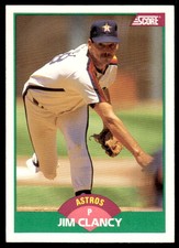 1989 Score Rookie & Traded Jim Clancy Houston Astros #42T