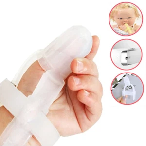 Silicone Thumbsucking Stop Thumb Sucking Finger Guard Glove-Tool Child Baby Kids - Picture 1 of 16