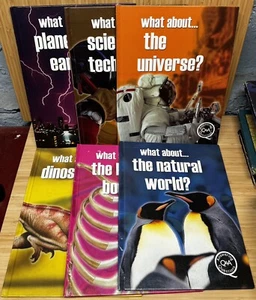 Partial Series "What About" Childrens Answering Questions Books Educational STEM - Picture 1 of 16