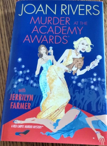Joan Rivers  SIGNED Murder At The Academy Awards HARDCOVER Book Cover