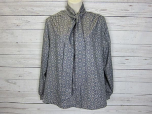 Sciarpa sciarpa blusa donna vintage Lucky Winner manica lunga bottoni davanti 13/14 - Foto 1 di 10