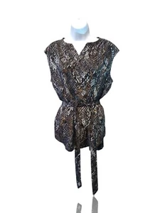 Liz Claiborne Petite Womens Size PL Sleeveless V-neck Belted Tie Waist. NS-16 - Picture 1 of 10