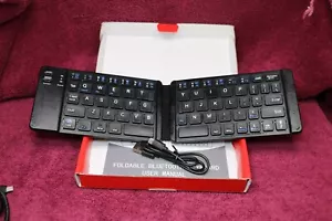Foldable Bluetooth Rechargable Keyboard For iOS Android And Windows - Picture 1 of 6