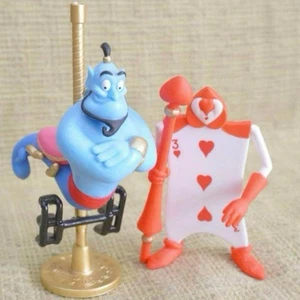 Disney Miniature Figure Collection Genie Alice in Wonderland Trump Soldier 2 Set - Picture 1 of 2