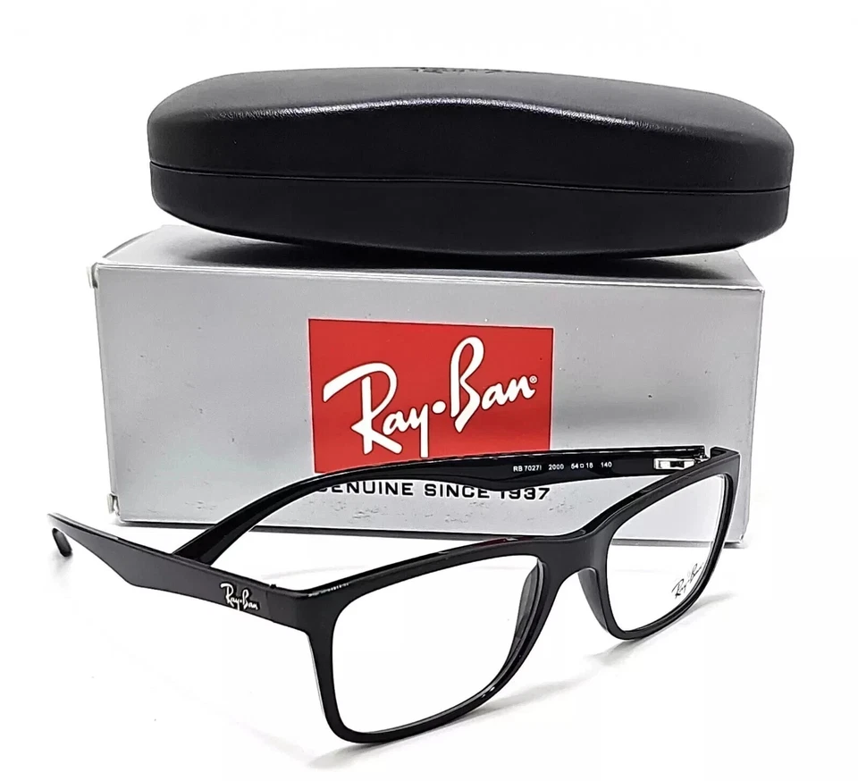 Gafas de lectura/bifocales/progresivas Ray-Ban RX7027I 2000 marcos negros Foto 1 de 4