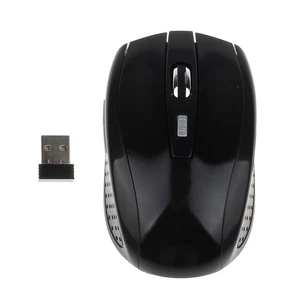 Optical Mouse USB 2.0 Receiver 6Button 1800dpi For PC Black - Picture 1 of 7