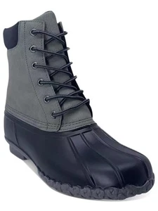 WEATHERPROOF VINTAGE Mens Gray Mixed Media At Heel Adam Ii Toe Duck Boots 13 M - Picture 1 of 11