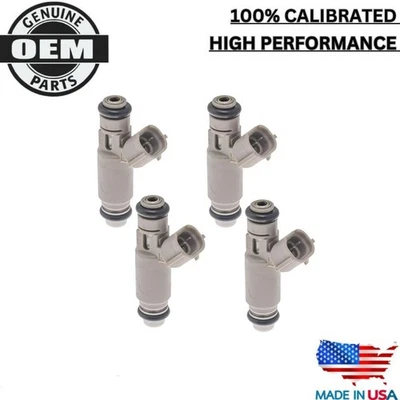 Injetor de combustível DENSO 4x fabricante de equipamento original compatível com Hyundai Elantra Kia Spectra5 2.0L l4 35310-23900 - Imagem 1 de 4