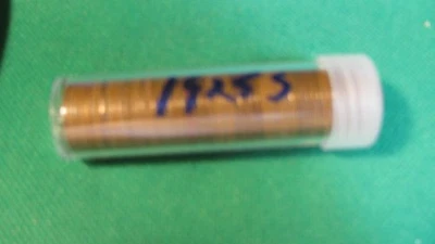 1925 S Lincoln Wheat Cent Roll - 50 Coins - VF+ #S1751 - Image 1 of 3