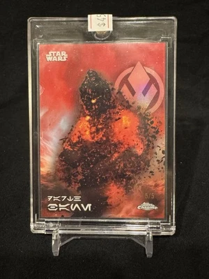 2025 Topps Chrome Star Wars Darth Bane Red Refractor Aurebesch  5/5 #113 🔥 - Image 1 of 2