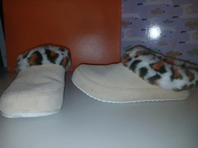 Zapatillas de gamuza forradas de piel sintética Sorel Go Coffee Run para mujer NL4887-260 talla 6 USADAS Foto 1 de 4