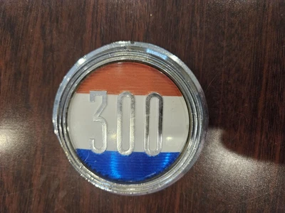 MOPAR 1963 CHRYSLER 300 J OUTSIDE QUARTER PANEL EMBLEM, USED - Image 1 of 4