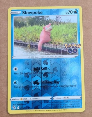 Pokémon TCG- Slowpoke 019/078- Pokemon GO- Reverse Holo Card - Image 1 of 2
