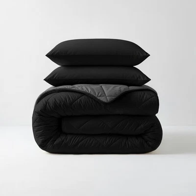 Sleeptime Bettdecke Diamond – waschbar, 4 Jahreszeiten, Schwarz/Anthrazit - Bild 1 von 4