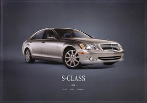 2008 MERCEDES-BENZ S-CLASS sales brochure catalog S 550 600 S63 AMG US 08 - Picture 1 of 1