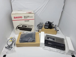De colección Sanyo TRC 5200 Memo-Scriber Microcassette Máquina de Dictado Japón CAJA ABIERTA - Imagen 1 de 11