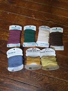 Vtg Candlewicking Yarn Candle Wick 7 Skeins CSO & LILY CANDLEMAKING SUPPLIES - Picture 1 of 3