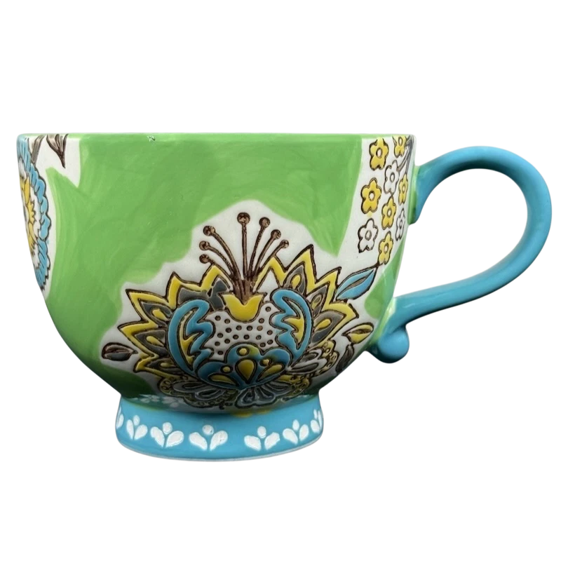 Gracie China Dutch Wax Servierschale 25,4cm – Handbemaltes Keramik-Steinzeug Mit Hawaii-Blumenmuster, Spülmaschinen- & Mikrowellengeeignet