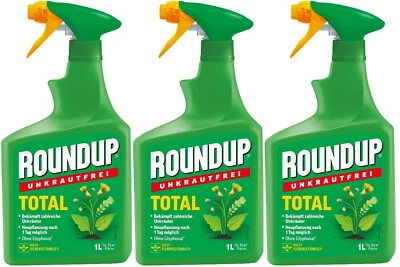 Roundup Total 3l 3 x 1l Unkrautfre Unkrautvernichter Unkrautex gegen Unkraut - Bild 1 von 2