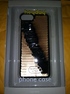 Heyday Apple iPhone X/XS Sequin Case, Black/Gold Mermaid - Picture 1 of 1