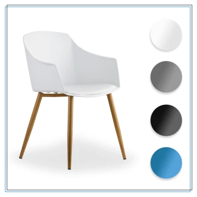 Eden Dining Chair | Tub Padded Armchair | Kitchen, Bedroom, Cafe, Restaurant |  - Image 1 of 4