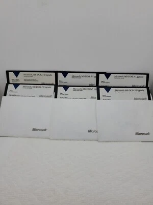 Microsoft MS-DOS 5 Upgrade (6) 5.25 Floppy Discs - Image 1 of 3