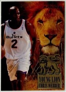 Inserto Fleer Young Lion 1994-95 #6 Chris Webber Washington Bullets - Foto 1 di 2