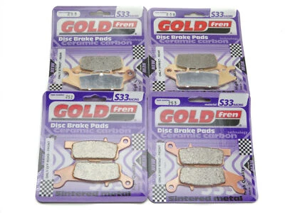 Pastillas de freno delanteras y traseras Goldfren para Yamaha YFM 700 FWAD Grizzly dirección asistida eléctrica 2007-2018 Foto 1 de 4