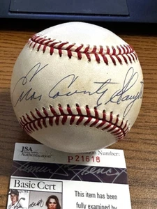 ENOS "COUNTRY" SLAUGHTER 11 SIGNED AUTOGRAPHED ONL BASEBALL! Cardinals! HOF! JSA - Picture 1 of 3