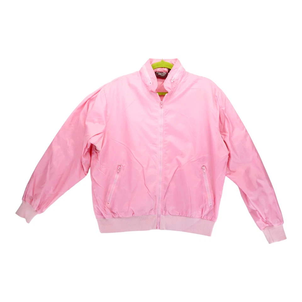 Chaqueta deportiva Silver Fox By Rainbow para mujer de nailon rosa, talla grande - cremallera completa Foto 1 de 4