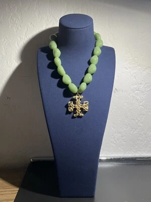 Colar TORY BURCH (NOVO) Roxanne Goldtone Statement - Imagem 1 de 2