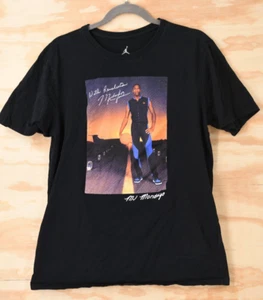 Nike Air Jordan MJ MONDAYS With Revolution Mens Large T-Shirt Black - Picture 1 of 10
