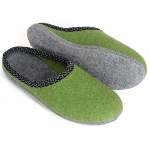 Walk-Filzpantoffel Herren Damen Filz Puschen Hausschuhe Filzlatschen Lind 37-47 - Bild 1 von 64