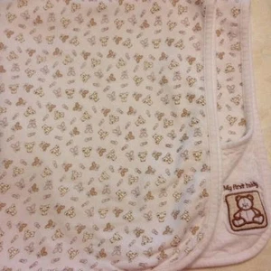 Kyle & Deena My First Teddy Baby Empfangsdecke Braunbär Patch Lovey - Bild 1 von 3