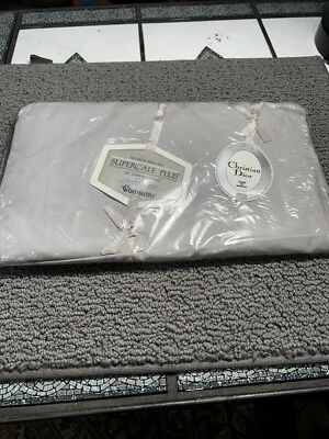 Sábana bajera ajustable vintage Wamsutta Supercale Plus Christian Dior 200 hilos quilates Foto 1 de 4